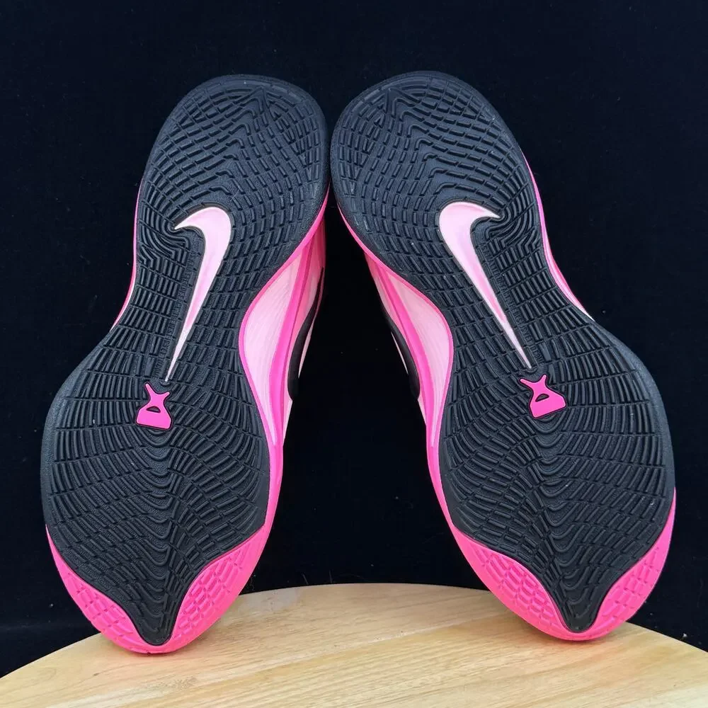 Size 7- Women's Nike A'One Black Hyper Pink  Basketball Shoes FZ8605-001